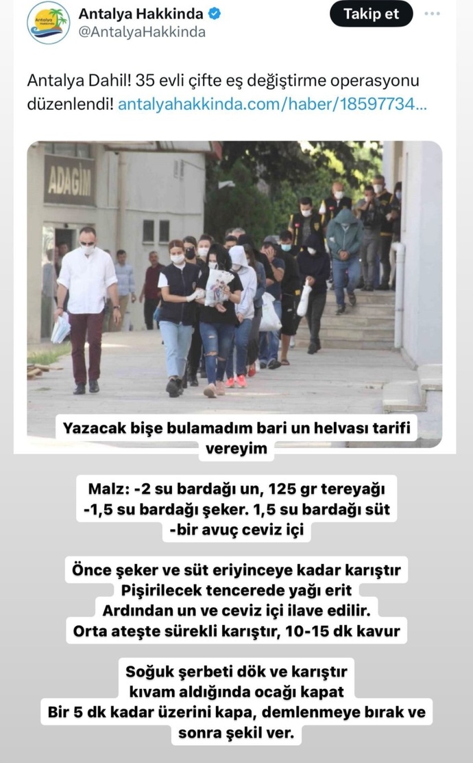 Antalyada eş değiştirme operasyonu yapılmış sen sevgilini eşini değiştirir misin?