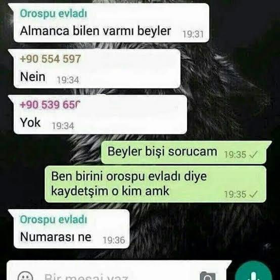 Rehberinizde değişik kaydettiğiniz isimler var mı?