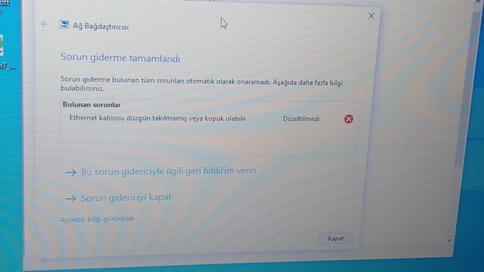 Asus bilgisayarim hicbir aga bağlanmıyor lutfen yardimci olur musunuz?