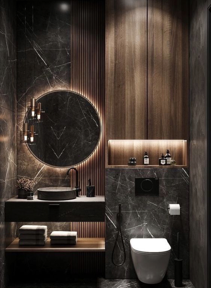 Banyo dekorasyonunuzda siyah tonlar kullanır mıydınız?