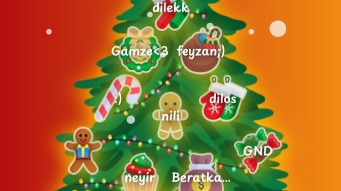 Deco My Tree uygulamasında yılbaşı ağacınızda kaç tane not aldınız?