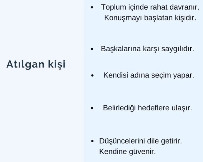 Bu davranış biçimlerinden hangisi size hitap ediyor?