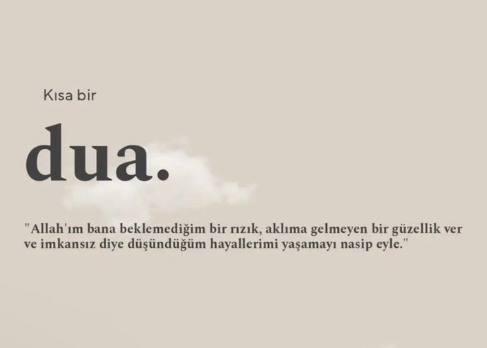 Bir dua bırakabilir misiniz? inandığınız her ne ise?