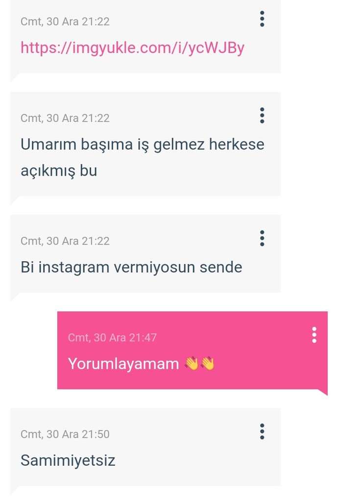 İletişim becerilerini bir gün öğrenir inşallah :D
