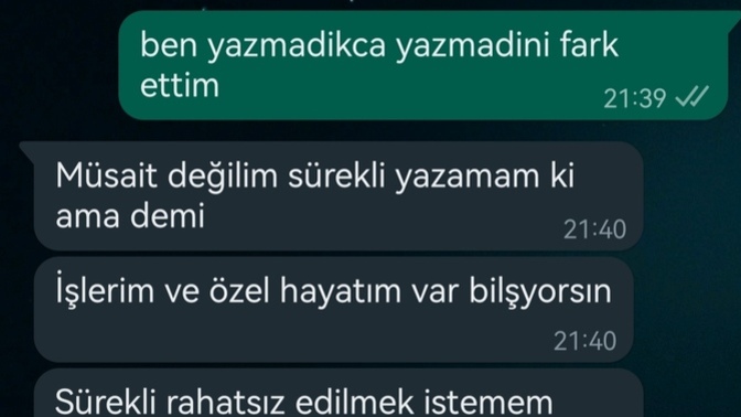 Bu mesaja nasil cevap verelir?