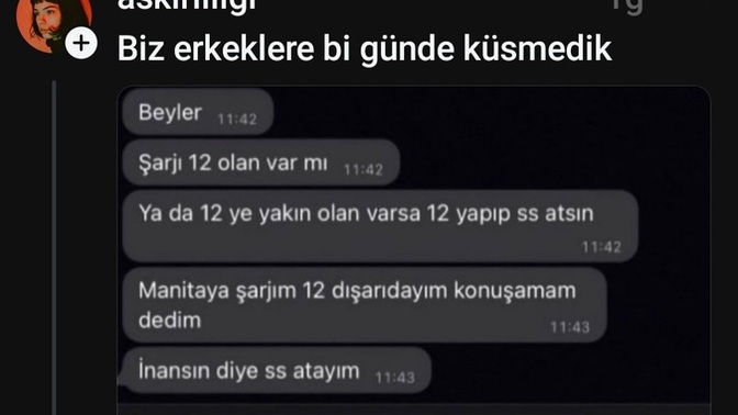 Bir tane erkek yalanı yazar mısınız?