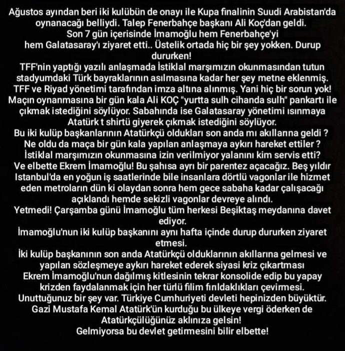 Arabistanda oynanacak derbi maç, Ermeni Oyunu mu yoksa Yahudi Oyunu muydu?