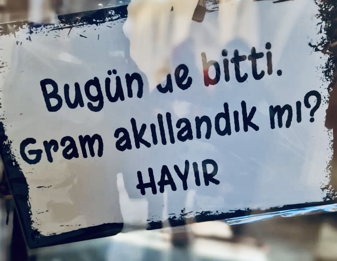 Bugün de bitti, gram akıllandık mı?