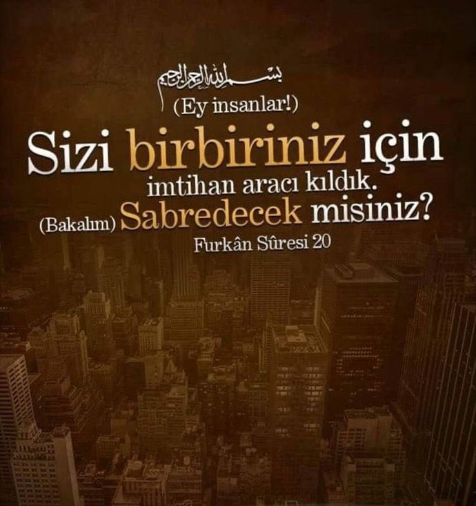 Bi ayet paylaşmanızı istesem aklınıza ilk hangisi gelir?