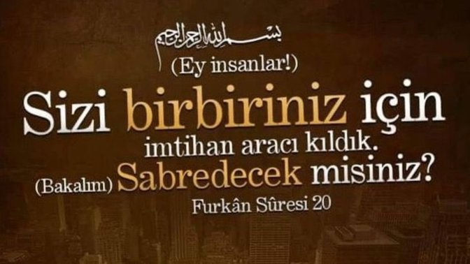 Bi ayet paylaşmanızı istesem aklınıza ilk hangisi gelir?