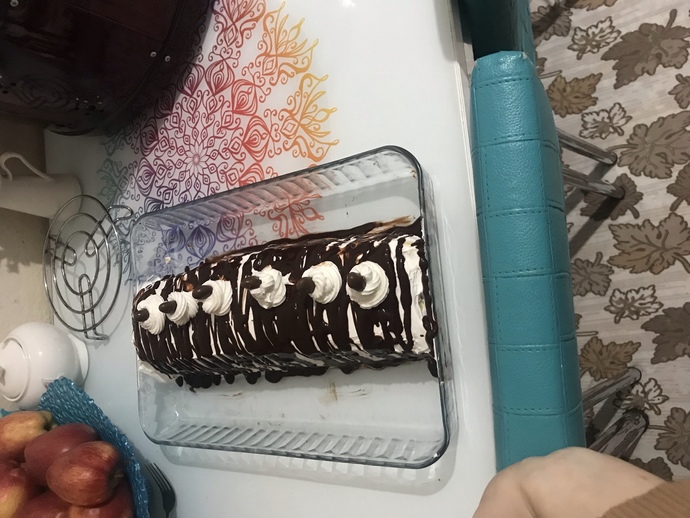 Kendi ellerimle yaptığım yeni yıl pastam nasıl olmuş sizce?