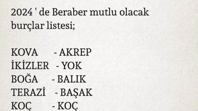 Burcuna göre en çok kiminle mutlusun?