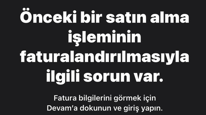 İPhone AppStore da sorun?
