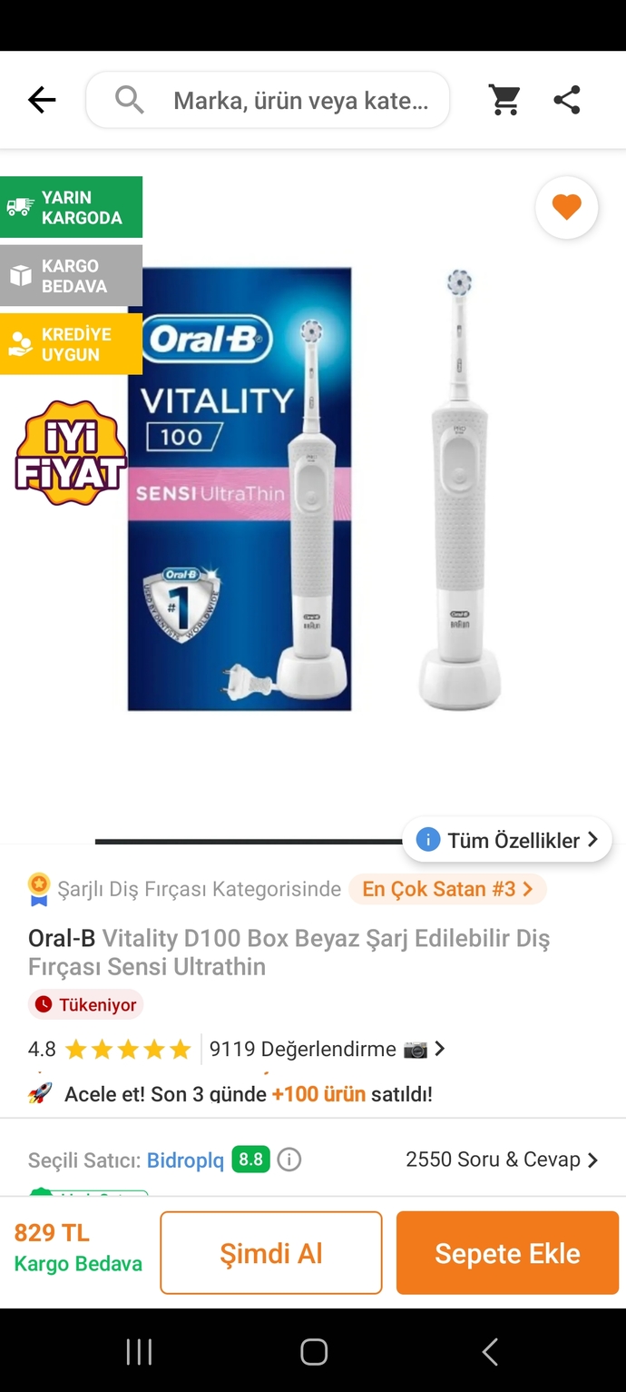 Şarjlı diş fırçası önerisi?