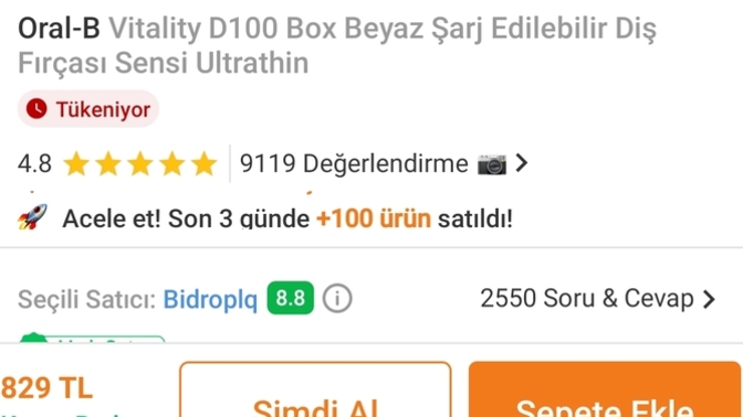 Şarjlı diş fırçası önerisi?