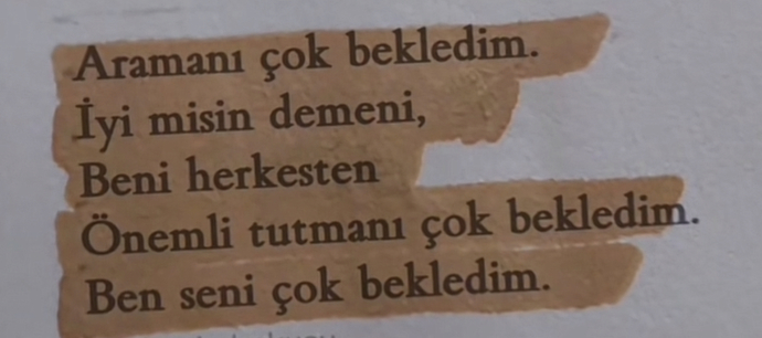 Neyi beklediniz/bekliyorsunuz?