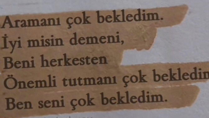 Neyi beklediniz/bekliyorsunuz?