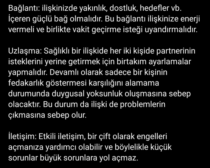 Mükemmel bir ikili ilişki için en önemli kural nedir? İkili ilişkilerde siz neye önem verirsiniz?