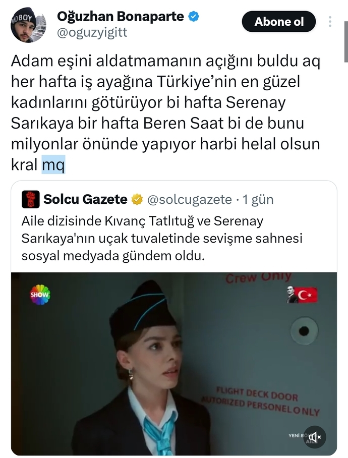 Televizyon tarihinin gelmis geçmiş en çapkın adamı sizce kim?