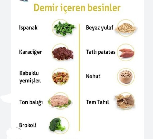 Demir eksikliği için önerileriniz var mı?