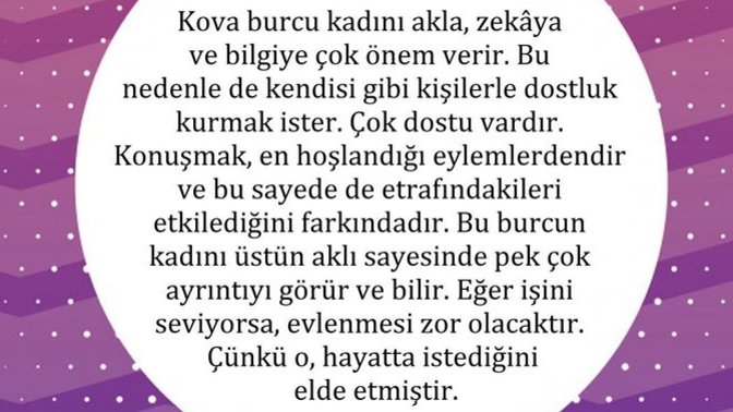 Kova burcu kadınlarını sever misiniz :P?