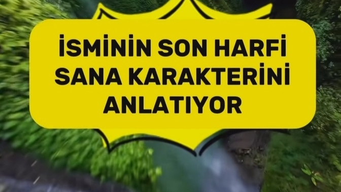 İsminizin son harfi sana karakterini anlatıyor, karakterinizi analiz etmemi ister misiniz?