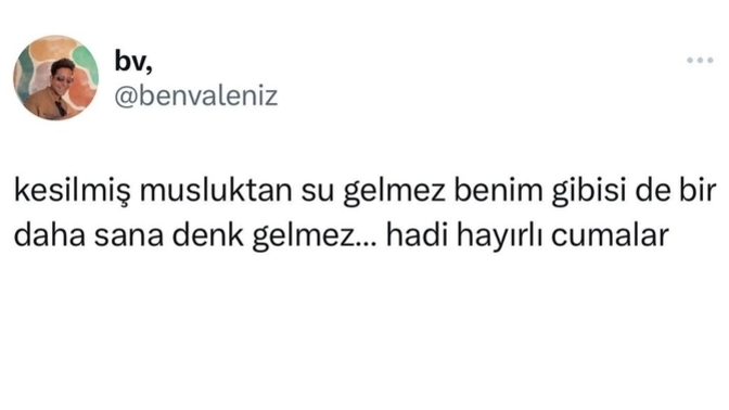 Hayırlı Cumalar mesajı attığınız biri var mı?
