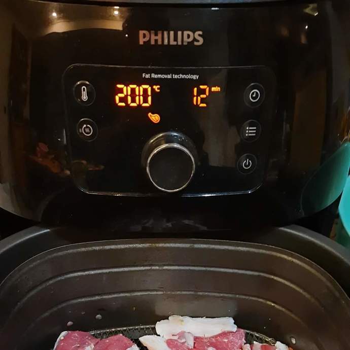Philips Airfryer ile pişen etlerimiz nasıl görünüyor 😍?
