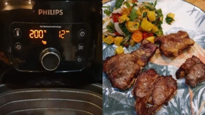Philips Airfryer ile pişen etlerimiz nasıl görünüyor 😍?