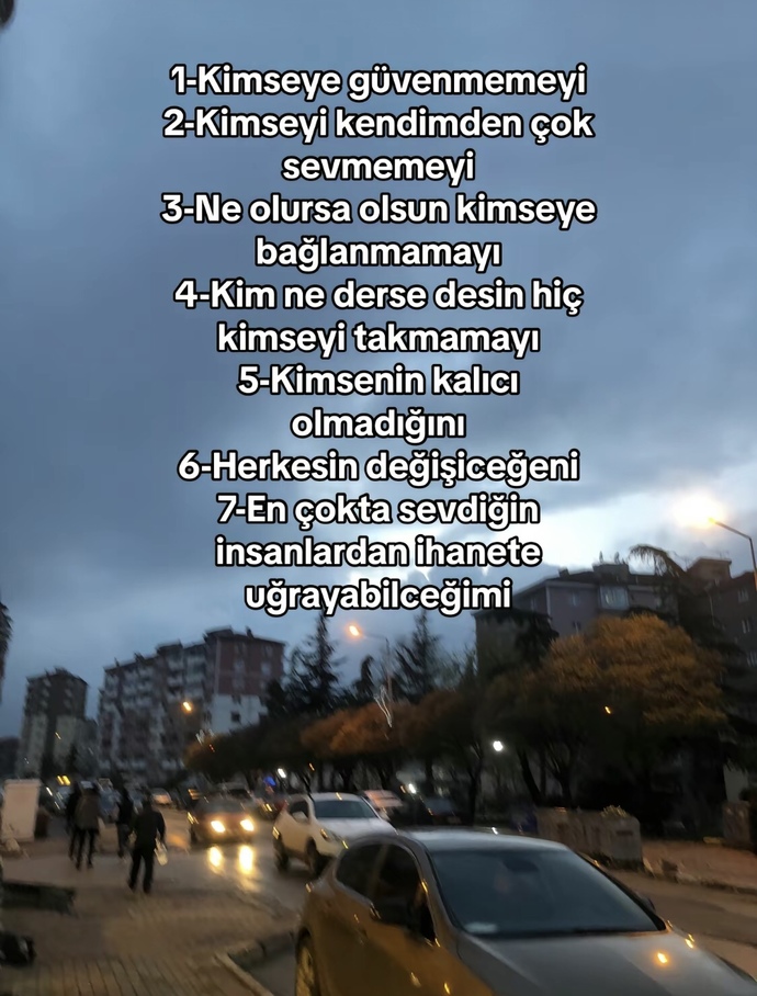 Hayat bu yaşına kadar ne öğretti sana?
