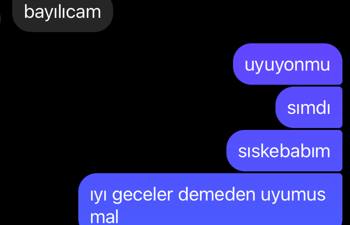 İyi geceler demeden uyuyandan olur mu?