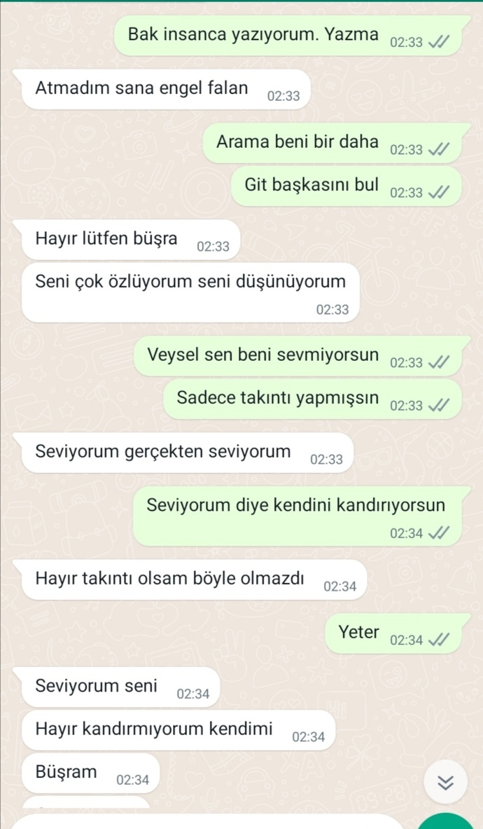 Ankete göre hareket edeceğim çünkü bıktım. Haksız olan ben miyim yoksa o mu?