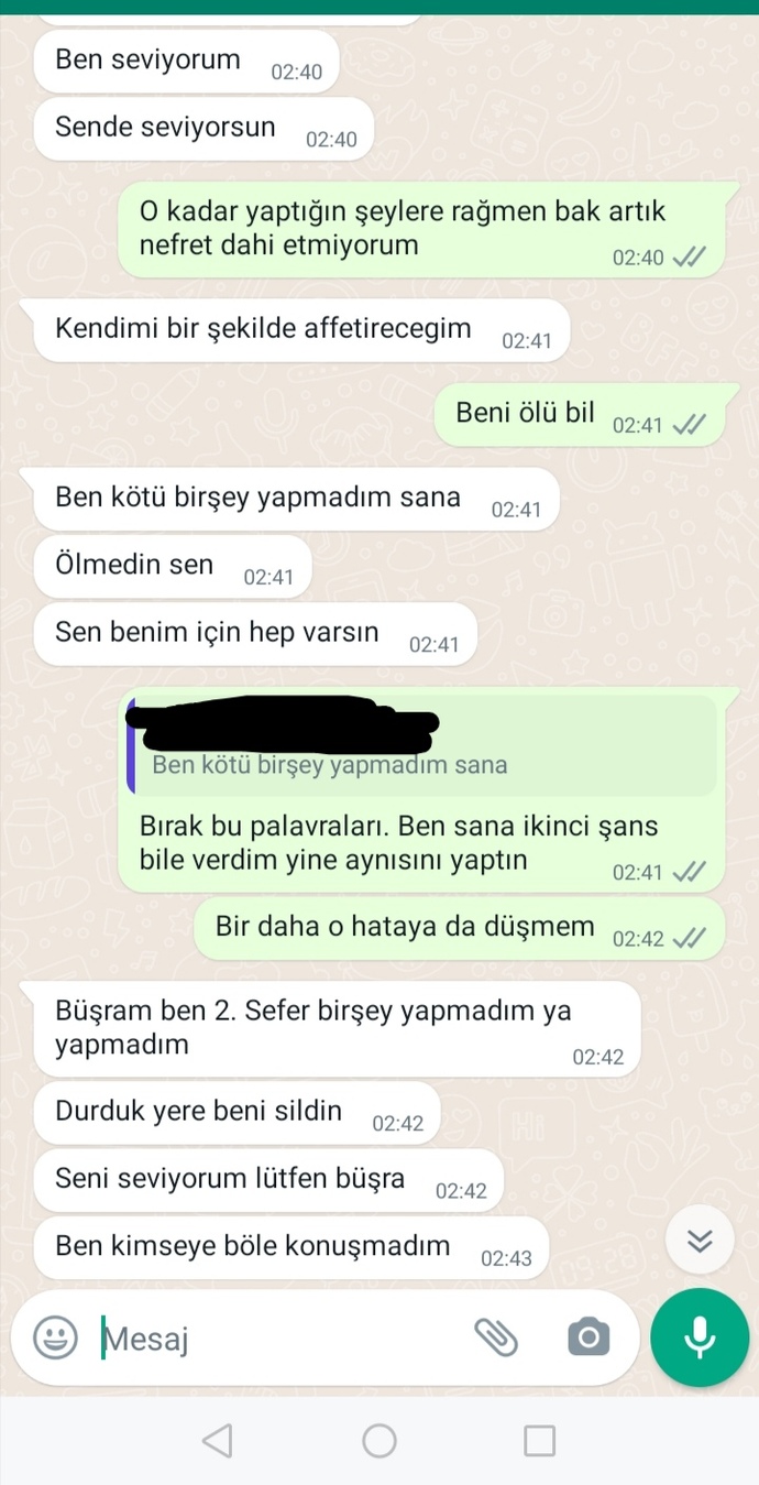 Ankete göre hareket edeceğim çünkü bıktım. Haksız olan ben miyim yoksa o mu?