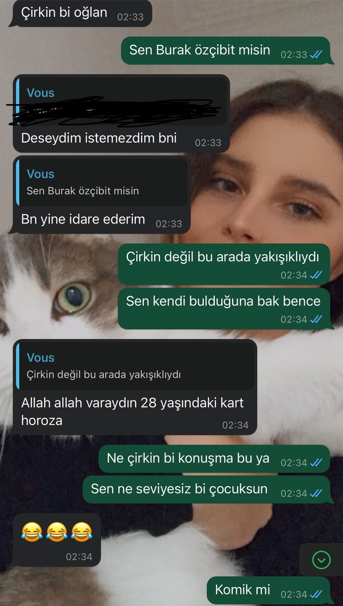 Şu konuşmalara bakın, flörtümden çok soğudum. Siz ne düşünüyorsunuz?