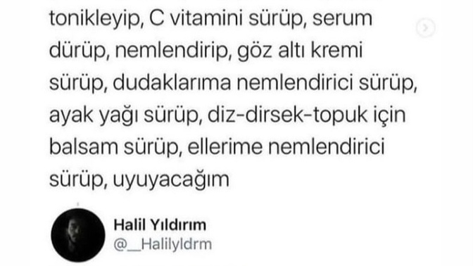 Akşam yatmadan önce periyodik olarak bakımınızı yapar öylemi uyursunuz?