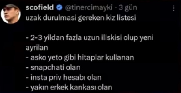 Uzak durulması gereken bir kız özelliği söyleyebilir misiniz?
