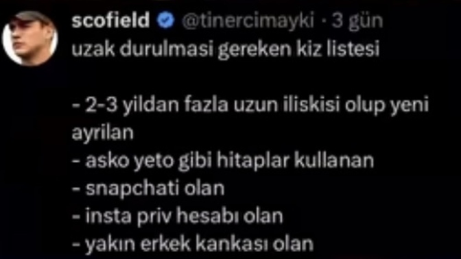 Uzak durulması gereken bir kız özelliği söyleyebilir misiniz?