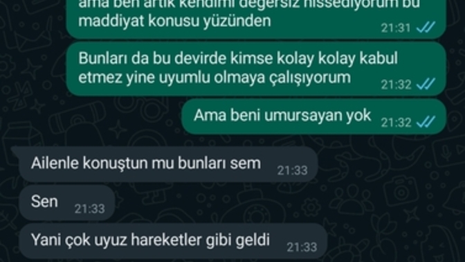 Nişanlımla tartışmamı arkadaşıma anlattım siz de yorumlar mısınız?