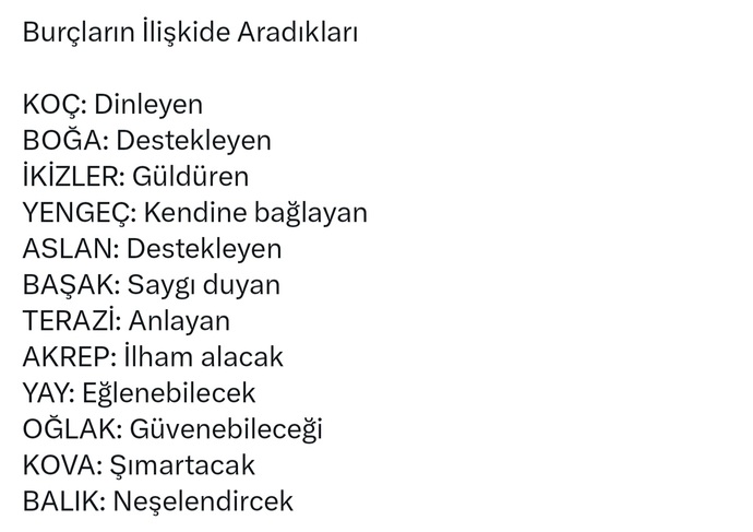 Burcuna göre ilişkide nasıl birisini arıyorsun?