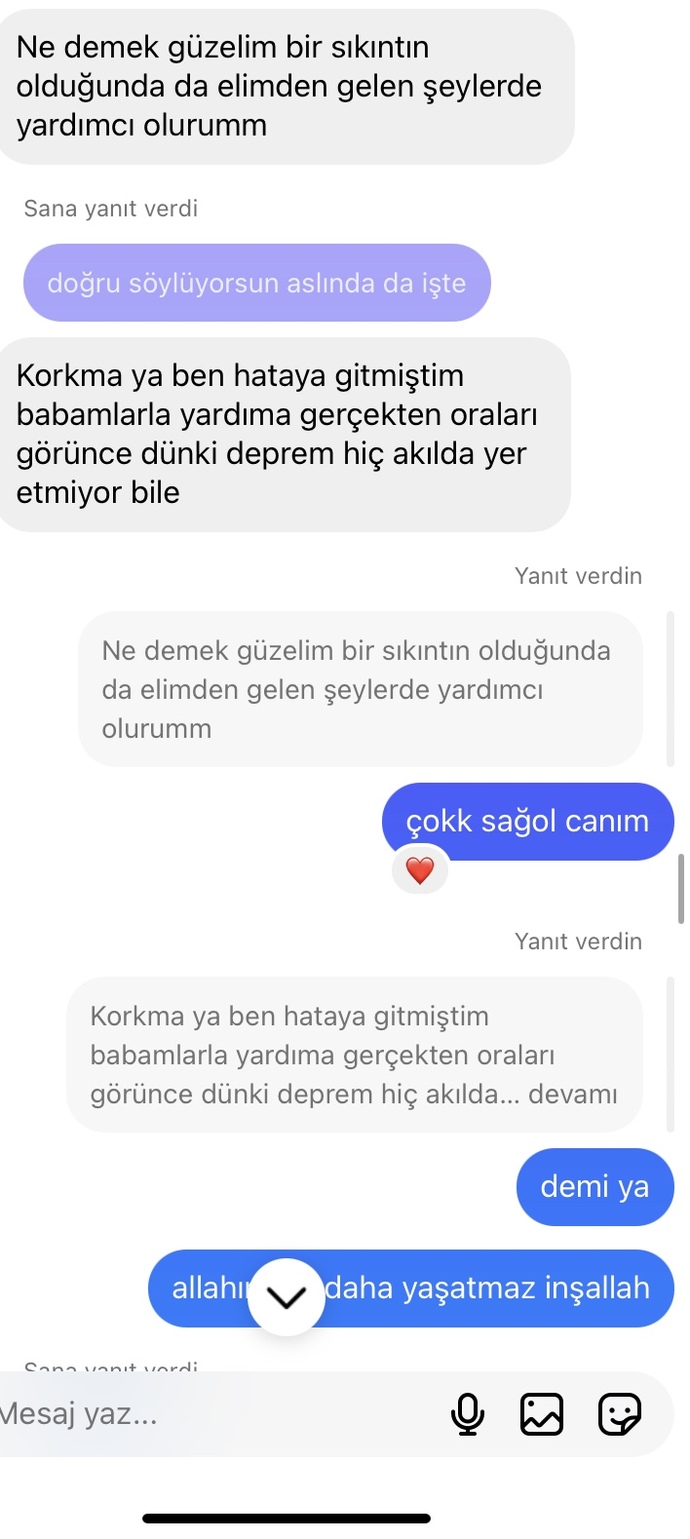 Bu mesajları yazan insan 2 gündür neden hiç yazmaz amacı ne olabilir?