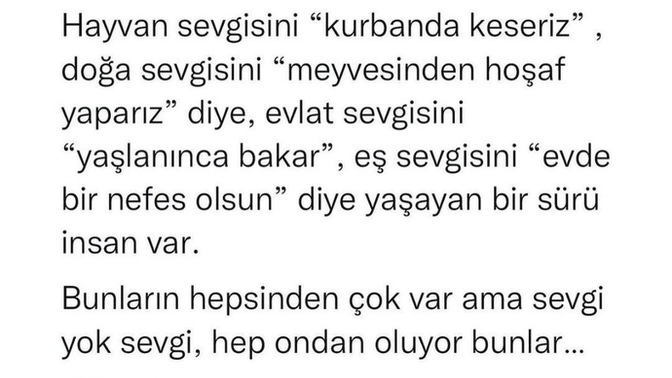 Birseyi severken ondan Bi beklenti içinde  olur musunuz?