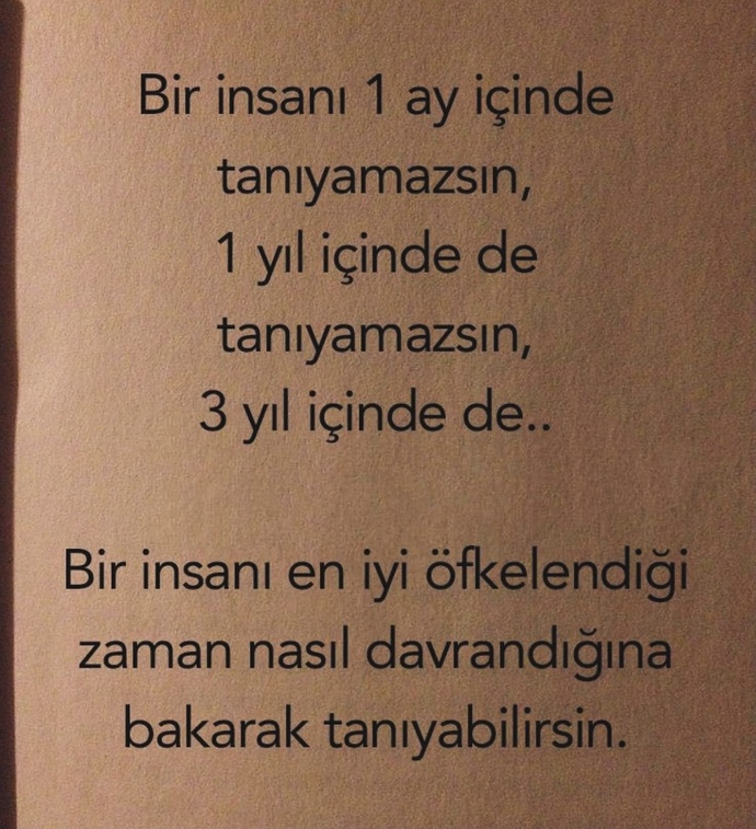 Bir insanı ne zaman tanırsınız?