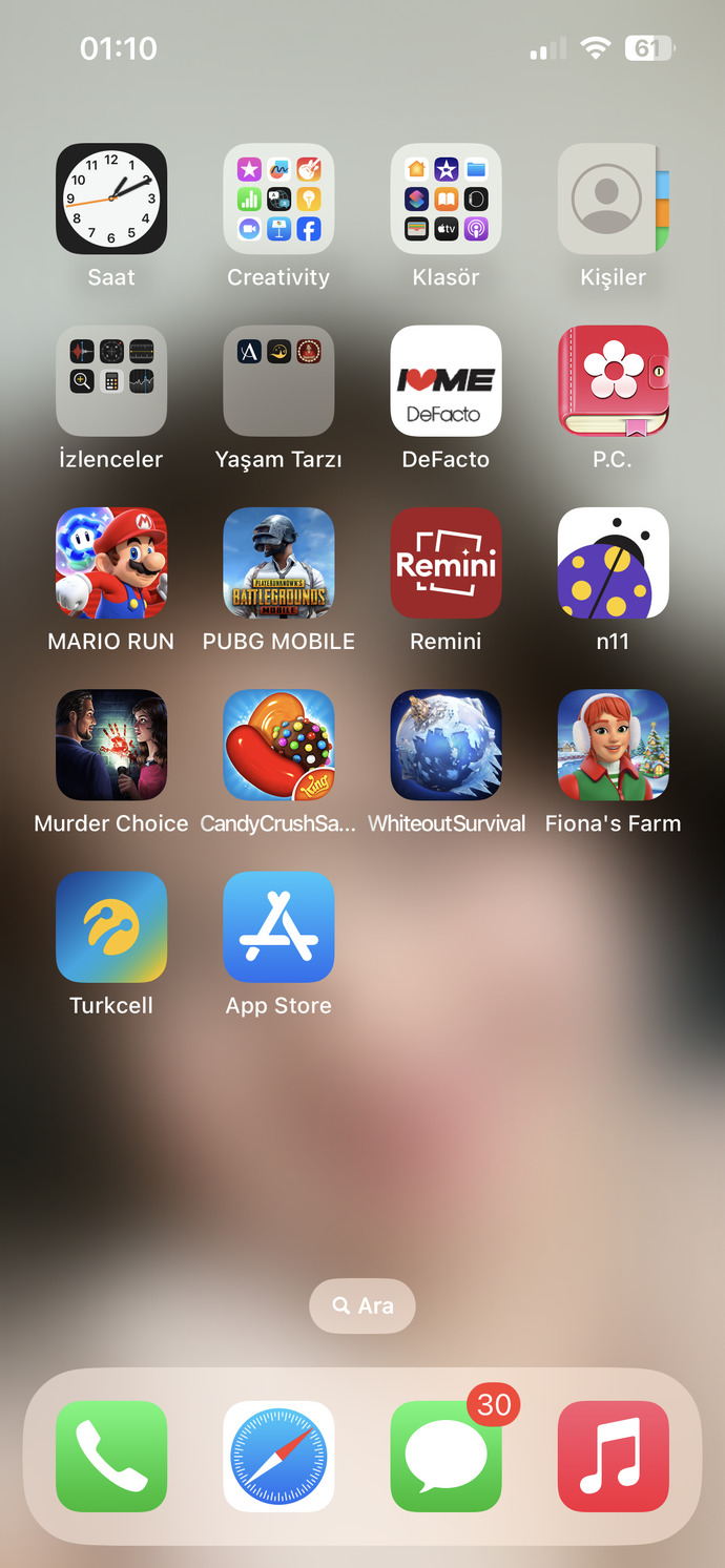 Telefonunuzda oynadığınız oyun var mı?