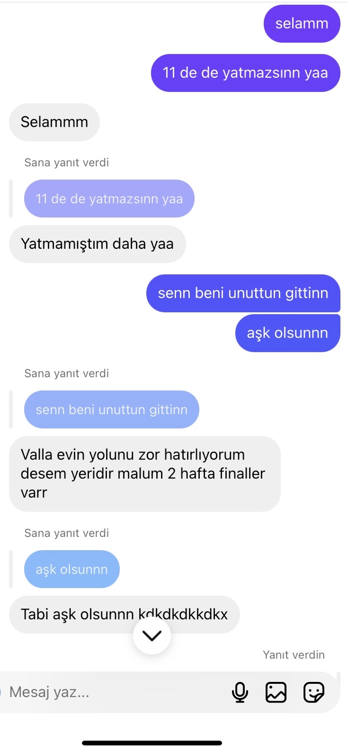 Kendisi 2 gündür yazmıyordu ben dün mesaj attım böyle cevaplar yazdı sizce seviyor mu gerçekten, ne anladınız?