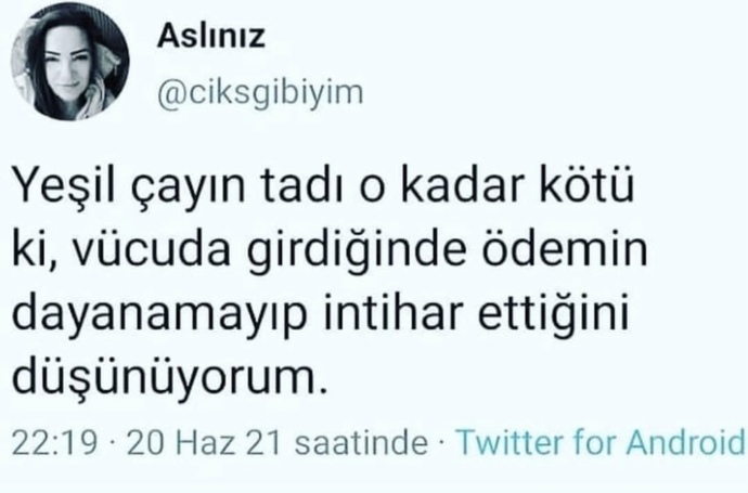 Yeşil çay içmeyi sever misiniz?