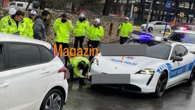 Porsche marka polis aracı, gaz ayarını tutturamayınca kaza yapmış. Ne düşünüyorsunuz?