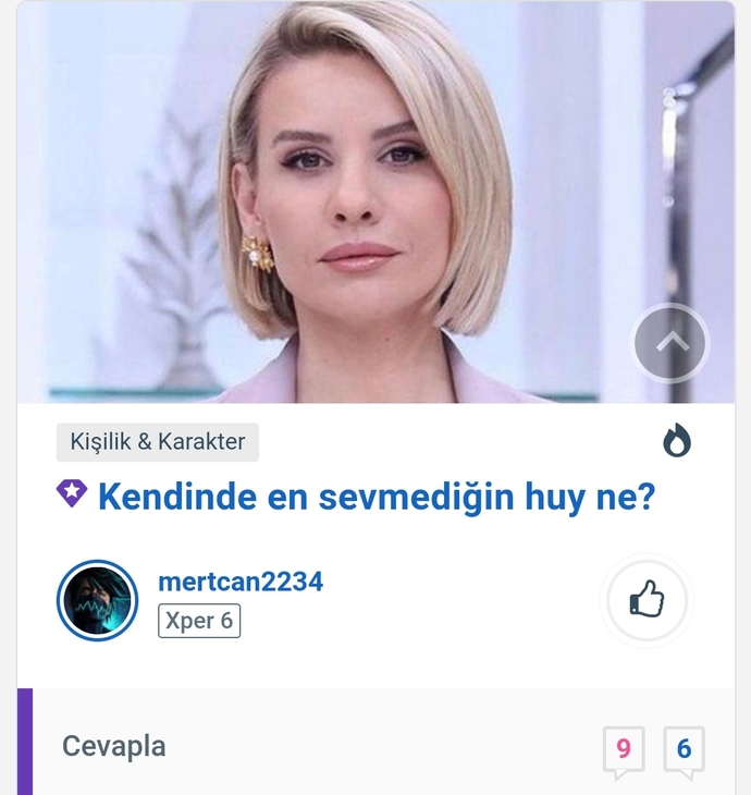 Kendinde en sevmediğin huy ne?