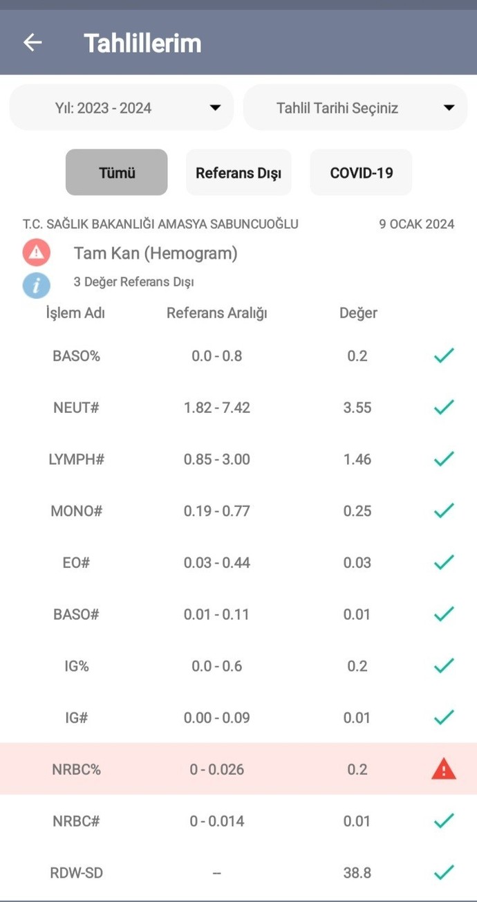 KAM TAHLİLİ SONUÇLARIM ANLAYAN LÜTFEN YARDIM?