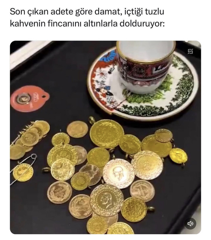 Damatlar bittiniz yeni adeti duyan var mı tuzlu kahvenin içmenin bedeli 😀?