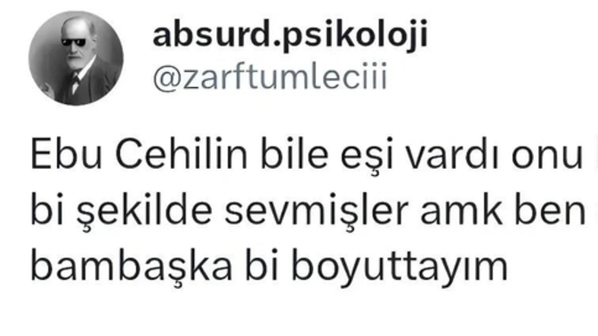 Size aşık olan var mı bi ebu cehil olmadım ben?